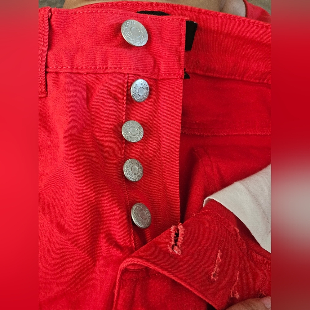 Beautiful Red High Waist Jeggings!!! - Picture 3 of 10